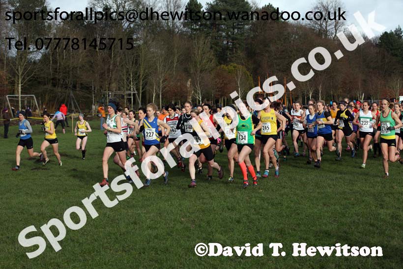 Senior womens Northern Cross Country Champs., Witton Park, Blackburn. Photo: David T. Hewitson/Sports for All Pics